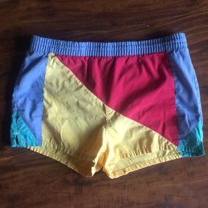 Vintage women’s running shorts patchwork M